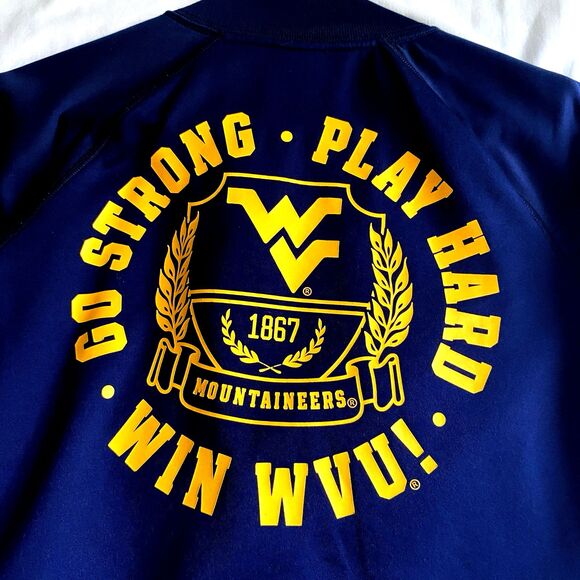 Victoria’s Secret LOVE PINK WEST VIRGINIA UNIVERSITY Track Jacket SMALL NAVY - Picture 5 of 5